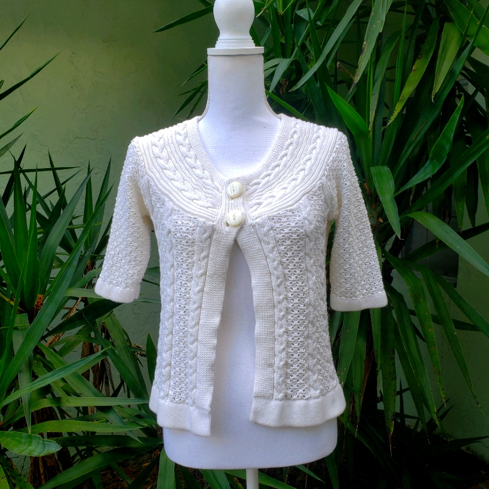 Two Button Spring Sweater